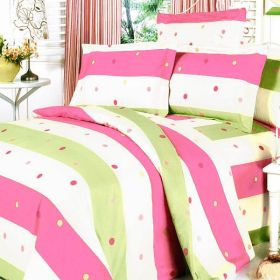 Blancho Bedding - [Colorful Life] 100% Cotton 3PC Mini Duvet Cover Set (King Size)