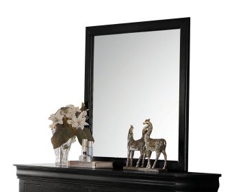 Louis Philippe Black Finish Mirror