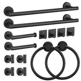 14 Pieces Bathroom Hardware Accessories Set Towel Bar Set Wall Mounted