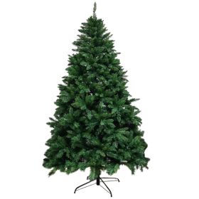 6FT Classic Christmas Tree with 1204 Branch Tips, Flame-Retardant PVC, Environmentally Friendly Artificial